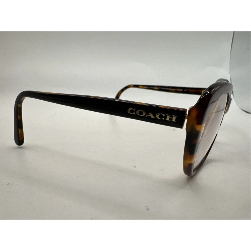 Coach HC‎ 8204 L1631 Sunglass Frames Tortoise Shell Black Cat Eye Womens
